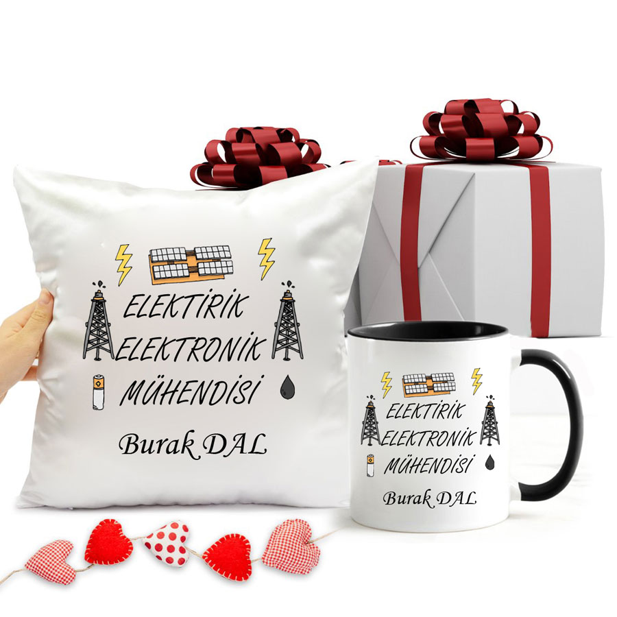 Elektrik Elektronik Mühendisi Kupa Bardak Ve Yastık