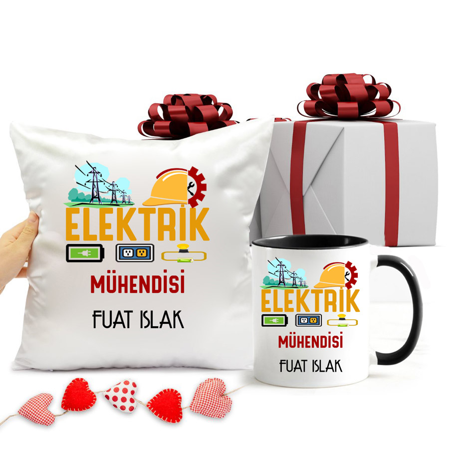 Elektrik Mühendisi Kupa Bardak Ve Yastık