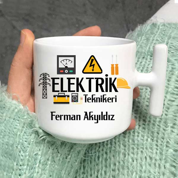Elektrik Teknikeri Latte Fincanı