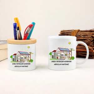 - Enerji Sistemleri Mühendisine Hediye Kupa Bardak ve Kalemlik Seti  - Enerji Sistemleri Mühendisine Hediye Kupa Bardak ve Kalemlik Seti