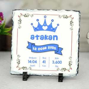  - Erkek Bebek Doğum Özellikli Taş Çerçeve