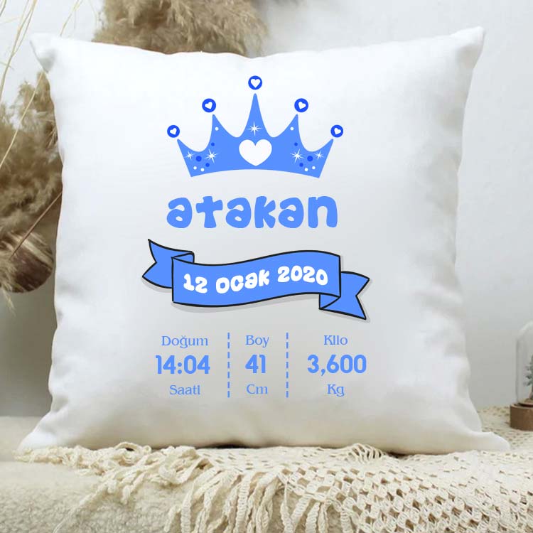 Erkek Bebek Doğum Özellikli Yastık