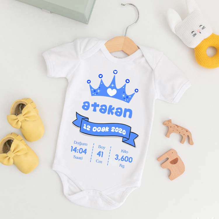 Erkek Bebek Doğum Özellikli Zıbın
