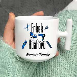 - Erkek Kuaförü Latte Fincanı  - Erkek Kuaförü Latte Fincanı