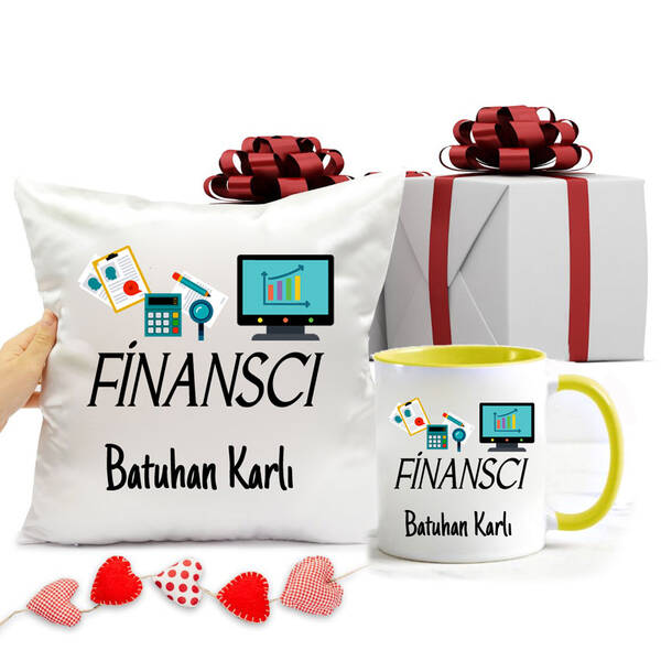 Finanscı Kupa Bardak ve Yastık