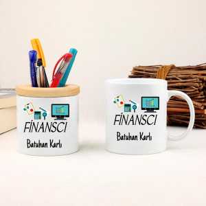 - Finanscıya Hediye Kupa Bardak ve Kalemlik Seti  - Finanscıya Hediye Kupa Bardak ve Kalemlik Seti