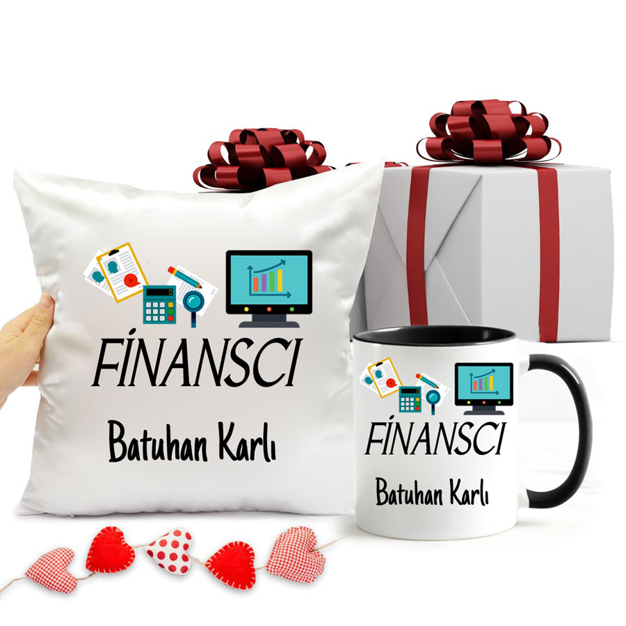 Finanscı Kupa Bardak Ve Yastık