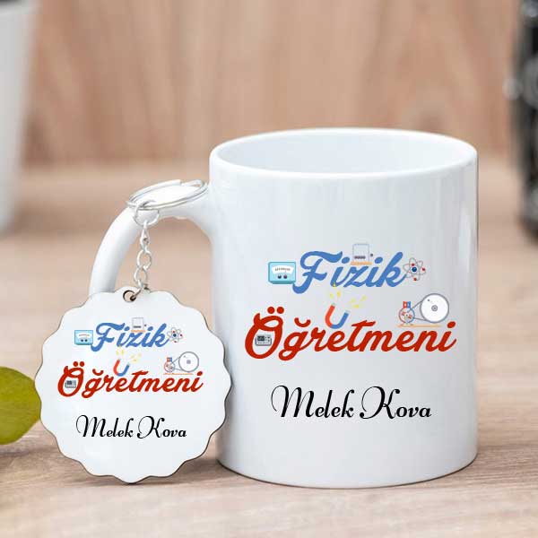 Fizik Öğretmenine Hediye Kupa Bardak Ve Anahtarlık