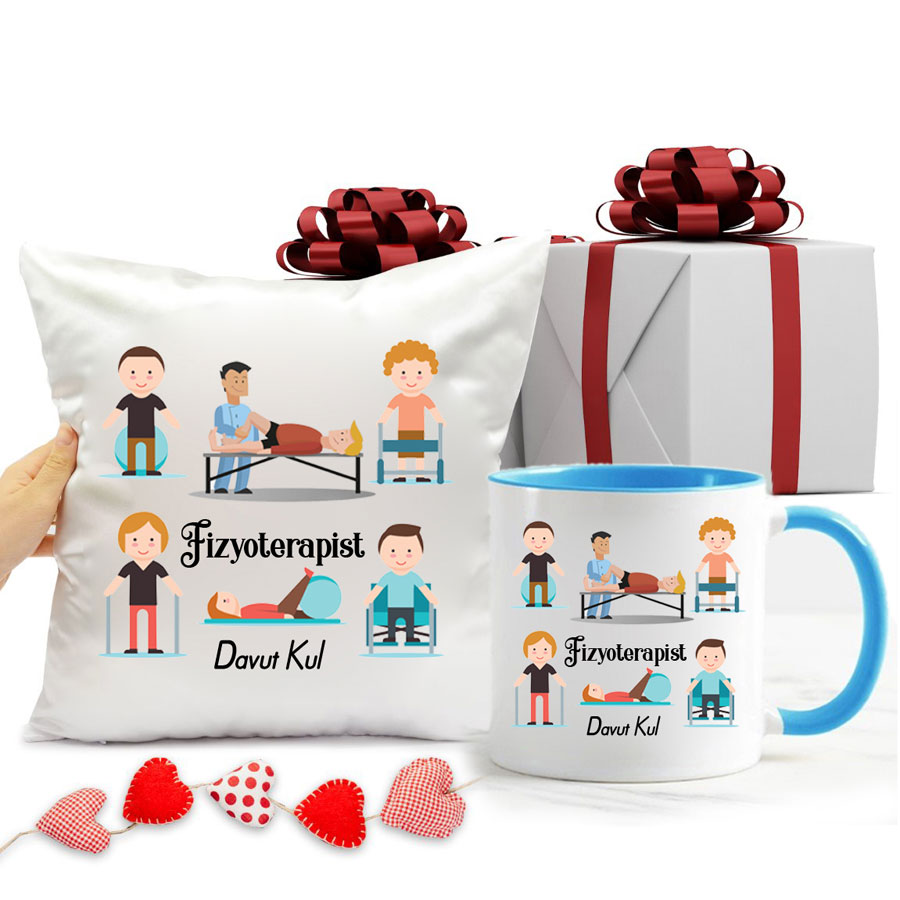 Fizyoterapist Kupa Bardak Ve Yastık