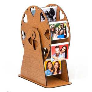  - Fotoğraflı Dönme Dolap Çerçeve Kahverengi