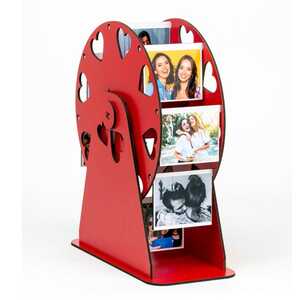  - Fotoğraflı Dönme Dolap Çerçeve Kırmızı