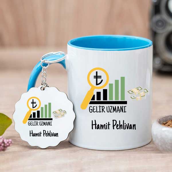 Gelir Uzmanına Hediye Kupa Bardak ve Anahtarlık