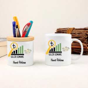 - Gelir Uzmanına Hediye Kupa Bardak ve Kalemlik Seti  - Gelir Uzmanına Hediye Kupa Bardak ve Kalemlik Seti