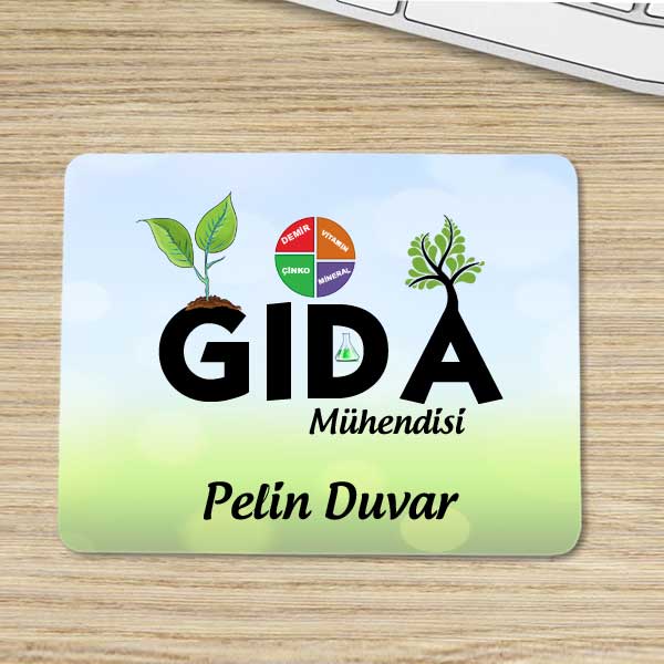 Gıda Mühendisine Hediye İsimli Mouse Pad