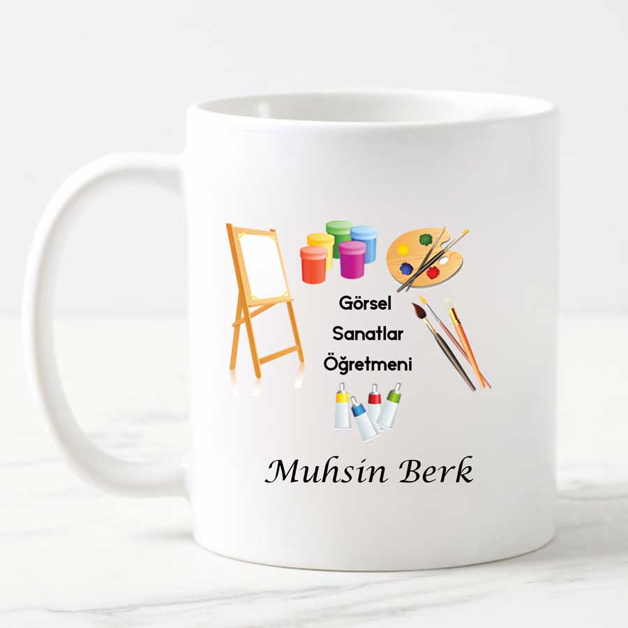 Görsel Sanatlar Öğretmeni Kupa Bardak