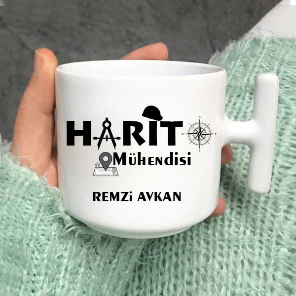 Harita Mühendisi Latte Fincanı