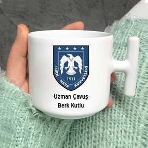  - Hava Kuvvetleri Logolu Latte Fincanı