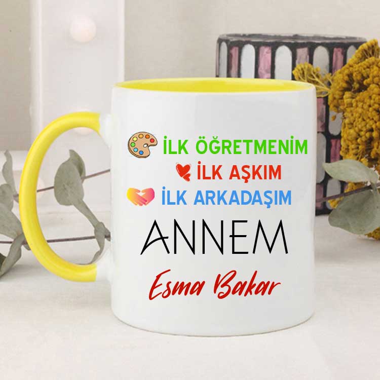 İlk Öğretmenim,aşkım,arkadaşım Kupa Bardak