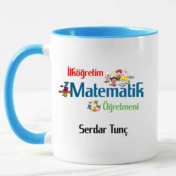 İlköğretim Matematik Öğretmenine Hediye Kupa Bardak