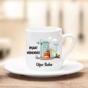 İnşaat Mühendisi Türk Kahve Fincanı - Thumbnail