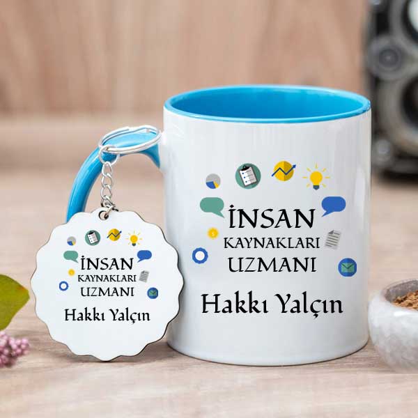 İnsan Kaynakları Uzmanına Hediye Kupa Bardak Ve Anahtarlık