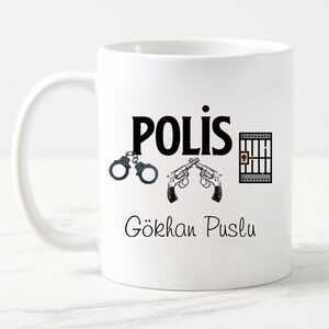 İsimli Polis Kupa Bardağı - Thumbnail
