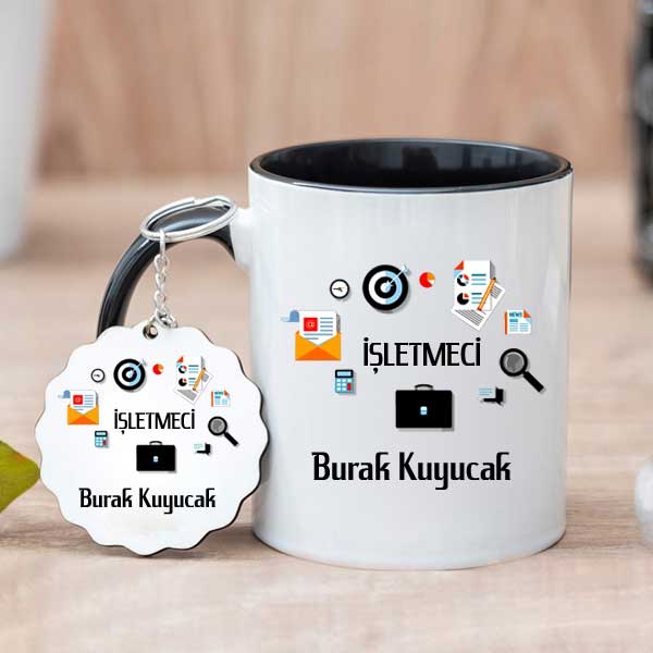 İşletmeciye Hediye Kupa Bardak Ve Anahtarlık