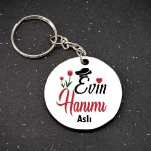  - İsme Özel Evin Hanımı Anahtarlık