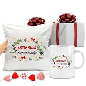 - İsme Özel Mutlu Yıllar Kupa Bardak ve Yastık  - İsme Özel Mutlu Yıllar Kupa Bardak ve Yastık