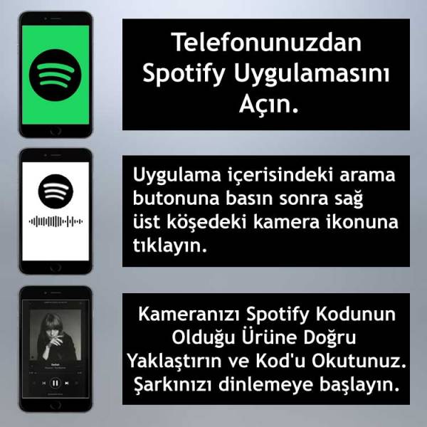 İsme Özel Spotify Ses İzi Fotoğraf Çerçevesi