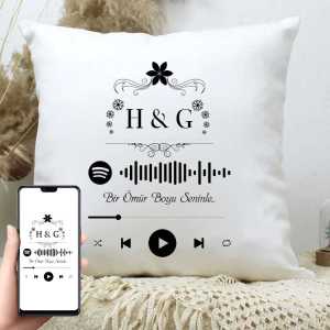 İsme Özel Spotify Ses İzi Yastık - Thumbnail