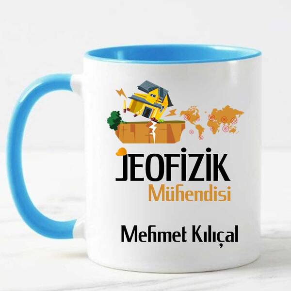 Jeofizik Mühendisine Hediye Kupa Bardak