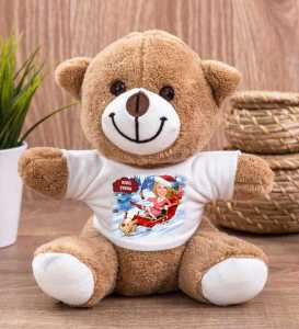 - Kadın Yılbaşı Karikatürlü Peluş Ayıcık  - Kadın Yılbaşı Karikatürlü Peluş Ayıcık