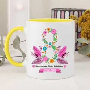 Kadınlara Özel İsimli Kupa Bardak - Thumbnail