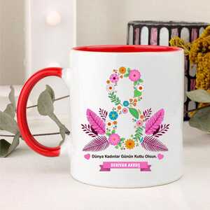 Kadınlara Özel İsimli Kupa Bardak - Thumbnail