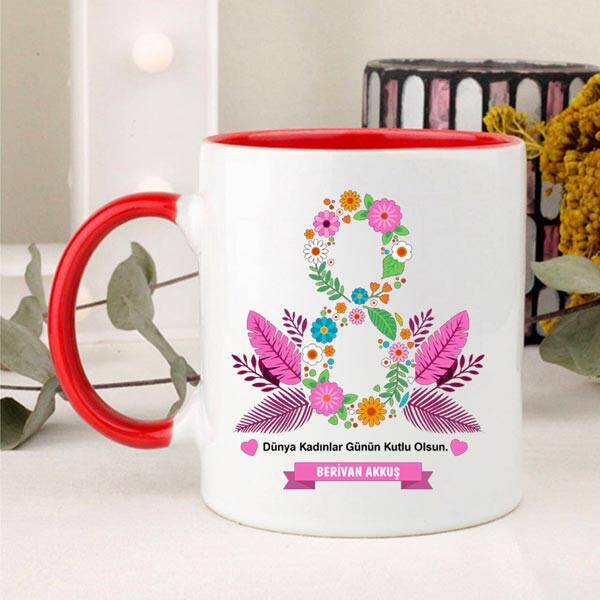 Kadınlara Özel İsimli Kupa Bardak