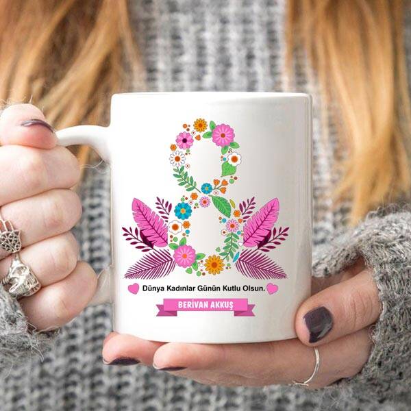 Kadınlara Özel İsimli Kupa Bardak