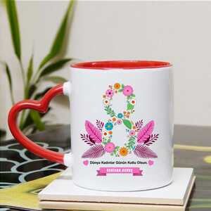 Kadınlara Özel İsimli Kupa Bardak - Thumbnail