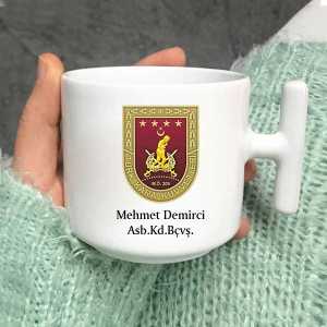  - Kara Kuvvetleri Logolu Latte Fincanı