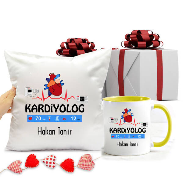 Kardiyolog Kupa Bardak ve Yastık