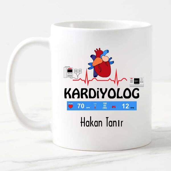 Kardiyologa Hediye Kupa Bardak