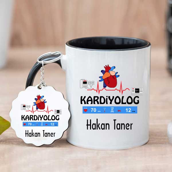 Kardiyologa Hediye Kupa Bardak ve Anahtarlık