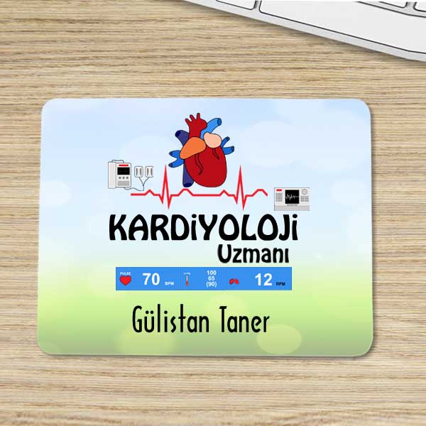 Kardiyoloji Uzmanına Hediye İsimli Mouse Pad