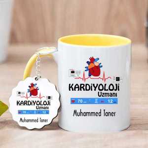 Kardiyoloji Uzmanına Hediye Kupa Bardak ve Anahtarlık - Thumbnail