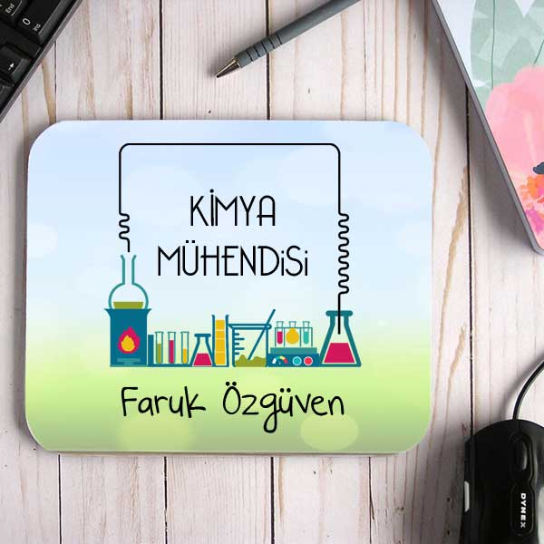 Kimya Mühendisine Hediye İsimli Mouse Pad