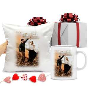  - Kişiye Özel Fotoğraf Baskılı Kupa Bardak ve Yastık