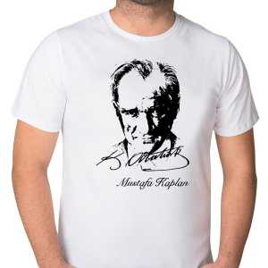 Kişiye Özel İsimli Atatürk Tişört - Thumbnail