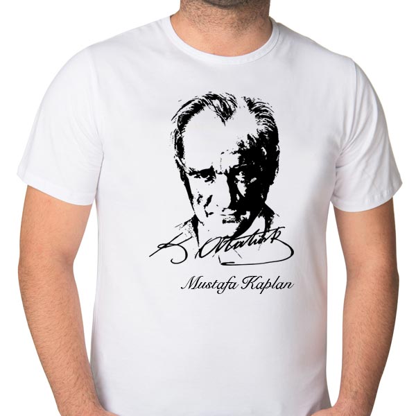 Kişiye Özel İsimli Atatürk Tişört
