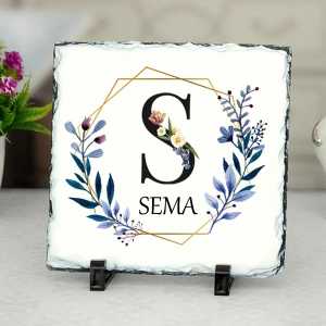  - Kişiye Özel İsimli ve Harfli Taş Çerçeve