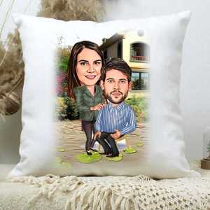 - Kişiye Özel Sevgili Karikatürlü Yastık  - Kişiye Özel Sevgili Karikatürlü Yastık